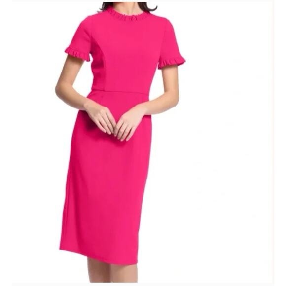 Maggy London Dresses & Skirts - Maggy London Vibrant Pink Midi Dress